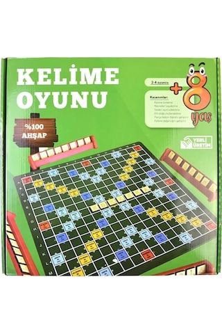 Ahşap Kelime Türetme Oyunu Büyük Boy 32,5x32,5 Cm