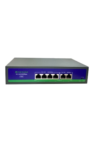 Novacom Nvc-hıf0420fbl-c 4+2 Port 10/100mbps Uplink Aı Poe Switch