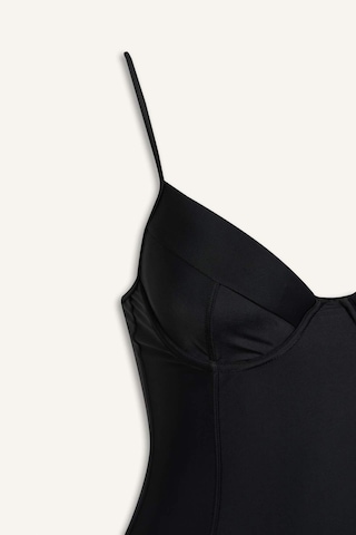 Defacto Regular Fit İnce Askılı Mayo-fall İn Love E4795ax25smbk81 Siyah