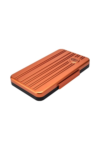 Lubinski Seyahat Tipi 5 Turuncu Humidor Metal Puro Kutusu