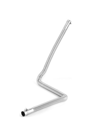 Reedark Stainless Steel Park Heater Exhaust Pipe - 2.5cm Inner Diameter, 120cm Length, Durable & Corrosion Resistant For Diesel Air Heaters