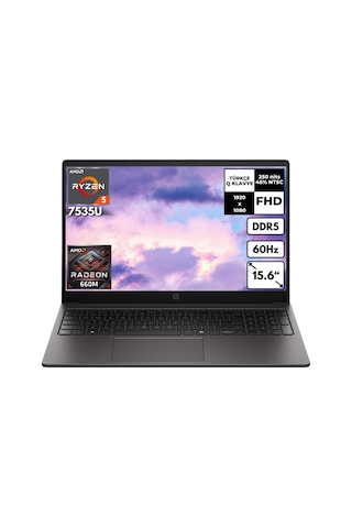 Hp 255R D30M3ETHMF4 Ryzen 5-7535U 48 GB 1 GB RX660M 15.6" Freedos Dizüstü Bilgisayar