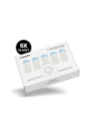 Xenon Smart Otomatik Kedi Tuvaleti Çöp Poşeti | 75 Adet, X8623, X8624 ve X8620 Uyumlu Yedek Atık Poşeti (X8779)
