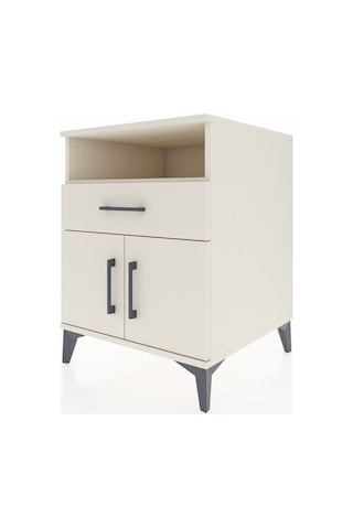 Kronos Komodin 2 Raflı Tek Çekmeceli 2 Kapaklı 60x59x80 Aytaşı-aytaşı Aytası