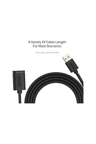 Unıtek Usb3.0 M To Usb3.0 F Uzatma Kablo 1.5mt 5gbps Y-c459gbk