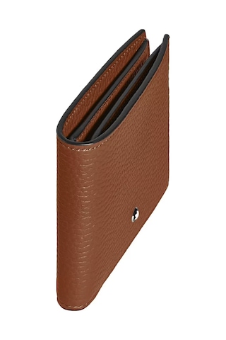 Mont Blanc Montblanc Grain Deri 8 Bölmeli Cüzdan 221404 Kahverengi