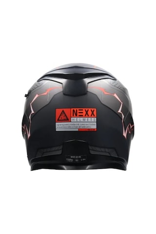 Kask Nexx Sx.100 Gıgabot Mat Gri-Kırmızı