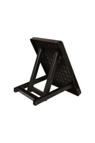 Portatif Plastik Katlanabilir Masa - 40 X 50 Cm Abanoz - Beyaz