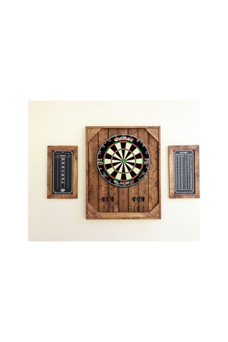 Sadece Ahşap Dart Tahtası Arkalığı, Ahşap Dart Tahtası 70x60cm Ceviz