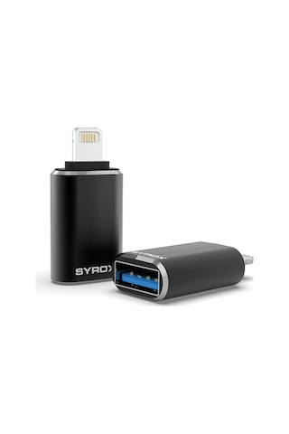 Syrox Dt25ul Lightning - Usb 3.0 Otg Dönüştürücü - Siyah