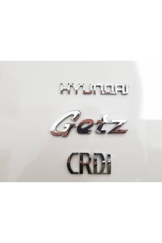 Hyundaı Getz Ve Crdi Uyumlu Bagaj Yazısı Arma 3 Adet-yüksek Kalite