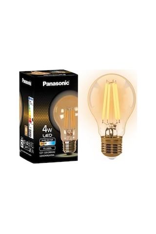 Panasonıc E27 Fil Lamba, Sarı Işık 4w 360lm 2000k Gold Genel