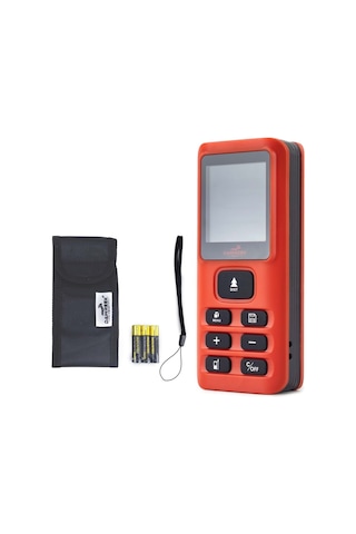 Dawreek Mesafe Ölçer E40 Red 80 Metre Dijital El Tipi Mesafe Ölçüm Cihazı