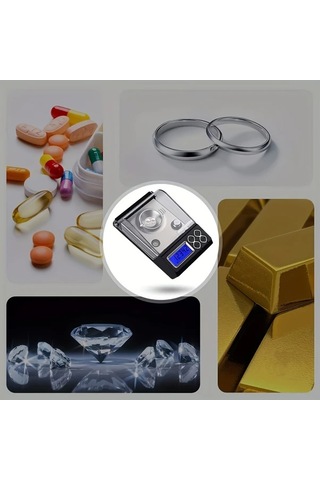 Xuweiwei Yüksek Hassasiyetli 50g 0 001g Dijital Miligram Tartısı 6 Ünite Hassas Magnezyum Tartı Pille Çalışır -