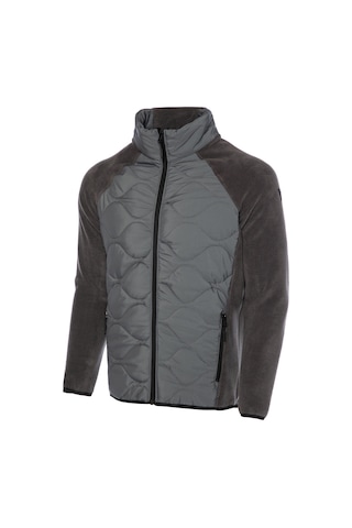 Ghassy Co. Erkek Hafif Şişme Tam Fermuarlı Polar Ceket Siyah R.A.Y