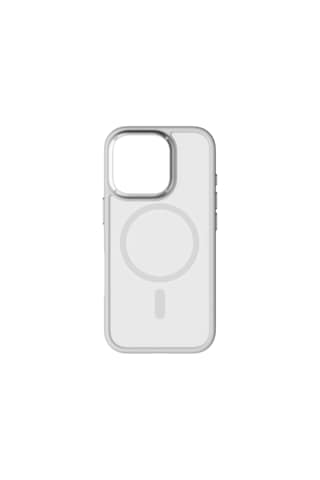 Momax Play CaseForm Apple Uyumlu iPhone 16 Pro Magsafe Kılıf Açık Gri