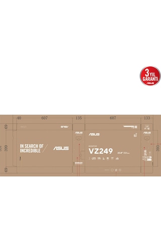 23.8 Asus Vz249hg 1ms 120hz Fhd Ips Gamıng Monıtör