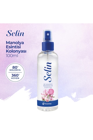 Selin 80 Derece Manolya Esintisi Sprey Kolonya 4 x 100 ML