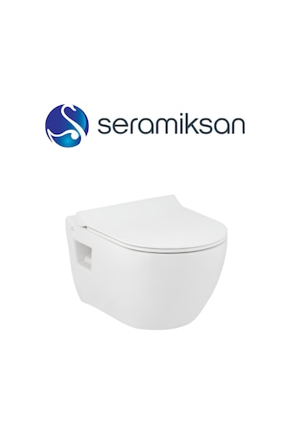 Seramiksan Ocean Beyaz Kanalsız Asma Klozet A031181h, Nkp Yavaş Kapak, Creavit Terra Gömme Rezervuar Set Diğer