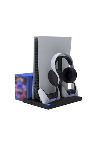 Ipega Pg P5013B Oyun Hazne Kulaklık Askı Ps5 Soğutucu Şarj Stand