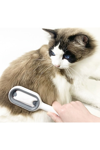 Petgravity Su Hazneli Kedi Yıkama Fırçası Kedi Tarağı Pembe