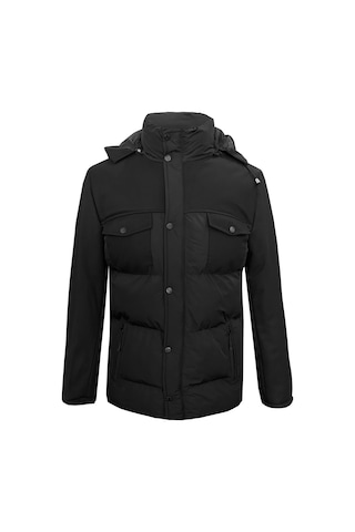 SÜVARİ Siyah Slim Dolum Mont