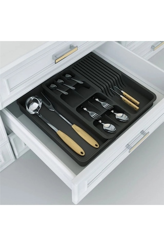 Genişleyebilir Kaşıklık Ve Bıçaklık Seti Ayarlanabilir Mutfak Çekmece Çok Gözlü Düzenleyici Diğer