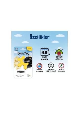 Little Joe Little Dog Vanilya Araç Kokusu Vanilla -45 Gün -oto