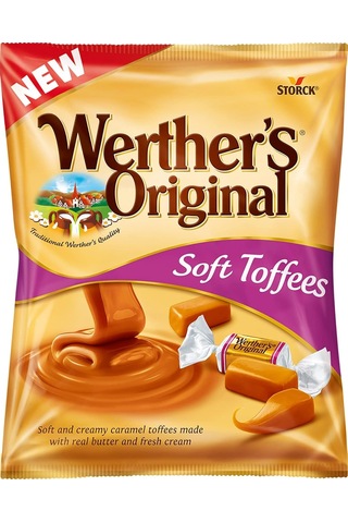 Werther's Original Soft Caramel Toffees Yumuşak Karamel Şekerleme 100 G 2 Adet
