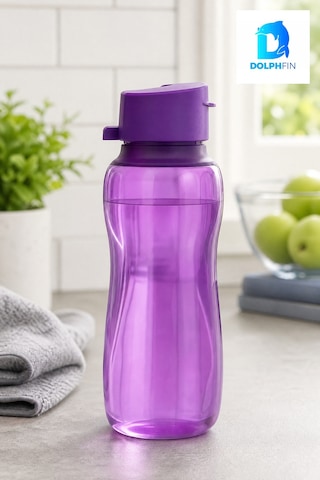 500 Ml Plastik Su Şişesi Suluk Matara Mor