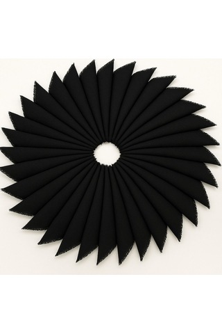 10'lu Sadece Siyah Flamlı Düzrenk Dağıtmalık Hac Umre Hediyelik Çeyizlik Flamlı Pamuk Eşarp Yazma Çok Renkli