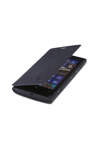 Nillkin Lumia 920 İle Uyumlu Yana Açılan Kapaklı Kılıf Siyah Renk