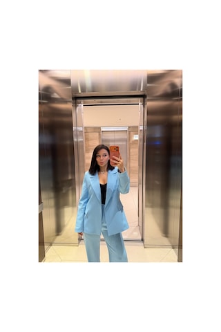 Gigi Wardrobe Baby Blue Blazer Takım Mavi Mavi
