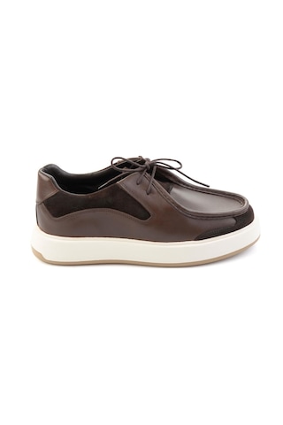 Bambi Kahve Kahve Süet Hakiki Deri Erkek Sneaker E01401023043
