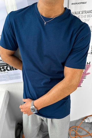 Lacivert Basic Premium Regular Fit Tişört Lacivert
