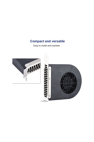 Kangvka Pcı Slot Masaüstü Bilgisayar Kasa Fanı - Yüksek Hava Akışı Ve Statik Basınçlı, Ekran Kartı Ve Genişletme Kartı Soğutma, Kolay Kurulum