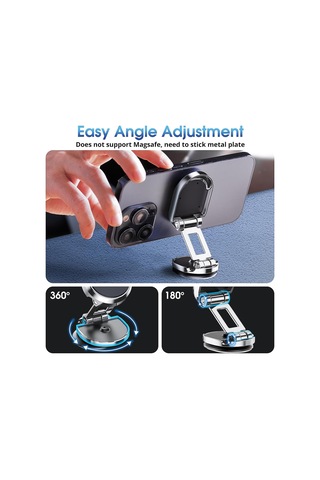 Araba İçin 360 Derece Dönebilen Manyetik Telefon Tutucu Süper Güçlü Mıknatıslı Manyetik Cep Telefonu Tutucu Tüm Telefonlar İçin