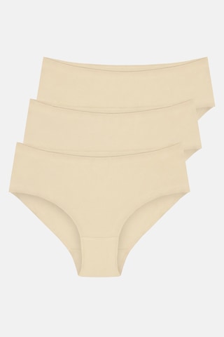Suwen 3lü Pamuklu Basic Yüksek Bel Slip Külot St0040601a1413 Ten / Ten / Ten