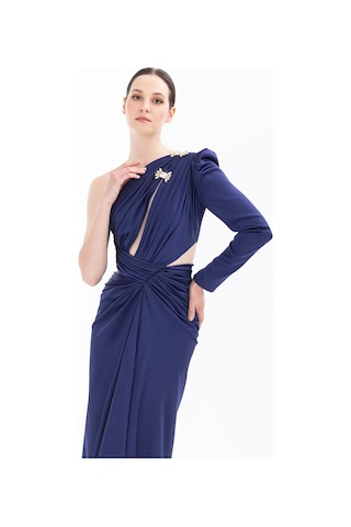 İlmio Bayan Abiye Elbise 3841003 Lacivert Lacivert