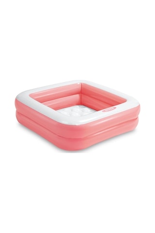 57100 Intex Şişme Taban Mini Kare Havuz 86x86x25 Cm Açık Mavi