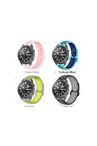 Huawei Uyumlu Watch GT GT2 GT2e GT3 Pro 46mm Kordon Nike Spor Kordon