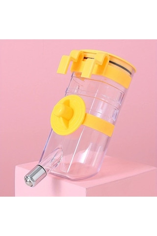 Elmpaly Sarı Taşınabilir Sızdırmaz Köpek Suluk Çeşmesi - Kafes Ve Seyahat İçin Askılı Dayanıklı Tasarım