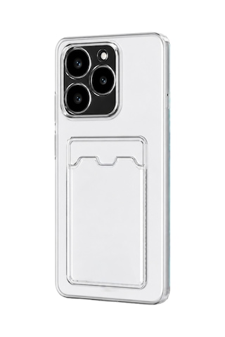 Uryport Realme C61 Kılıf Kart Şeffaf Silikon - Şeffaf