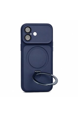 Apple Uyumlu iPhone 17 Magsafe Destekli Katlanabilir Standlı Kamera Korumalı Kılıf