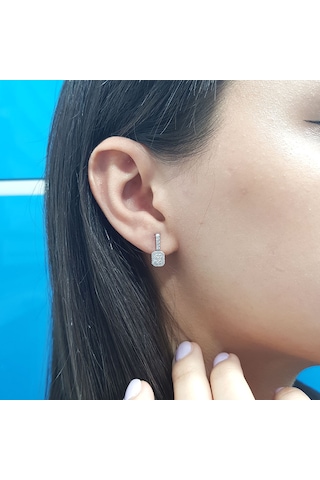 Lova 0,35 Karat Baget Pırlanta Küpe - 3040068