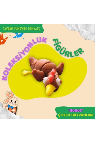 Tavşan Yumi Çiftlik Hayvanları Koleksiyonu- 4 Parça 5-7 Cm Hareketli Oyuncaklar Ve Bilgilendirici Kartlar "