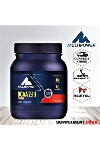 Multipower Bcaa 2:1:1 Powder 400 Gram - Kiraz Aroma + Hediyeli