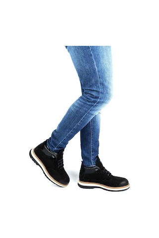 Pierre Cardin 77534 Siyah Nubuk %100 Deri Kışık Erkek Bot
