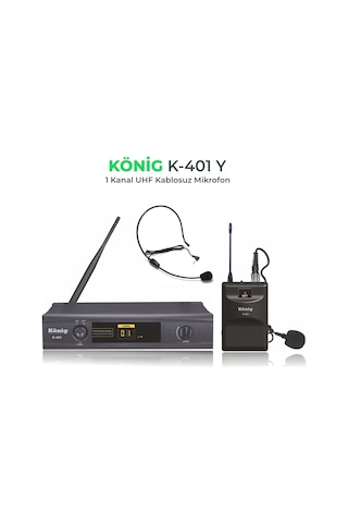 König K-401y Tek Yaka Uhf Telsiz Mikrofon