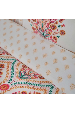 Karaca Home Carmenta Kiremit %100 Pamuk Çift Kişilik Nevresim Takımı Kiremit